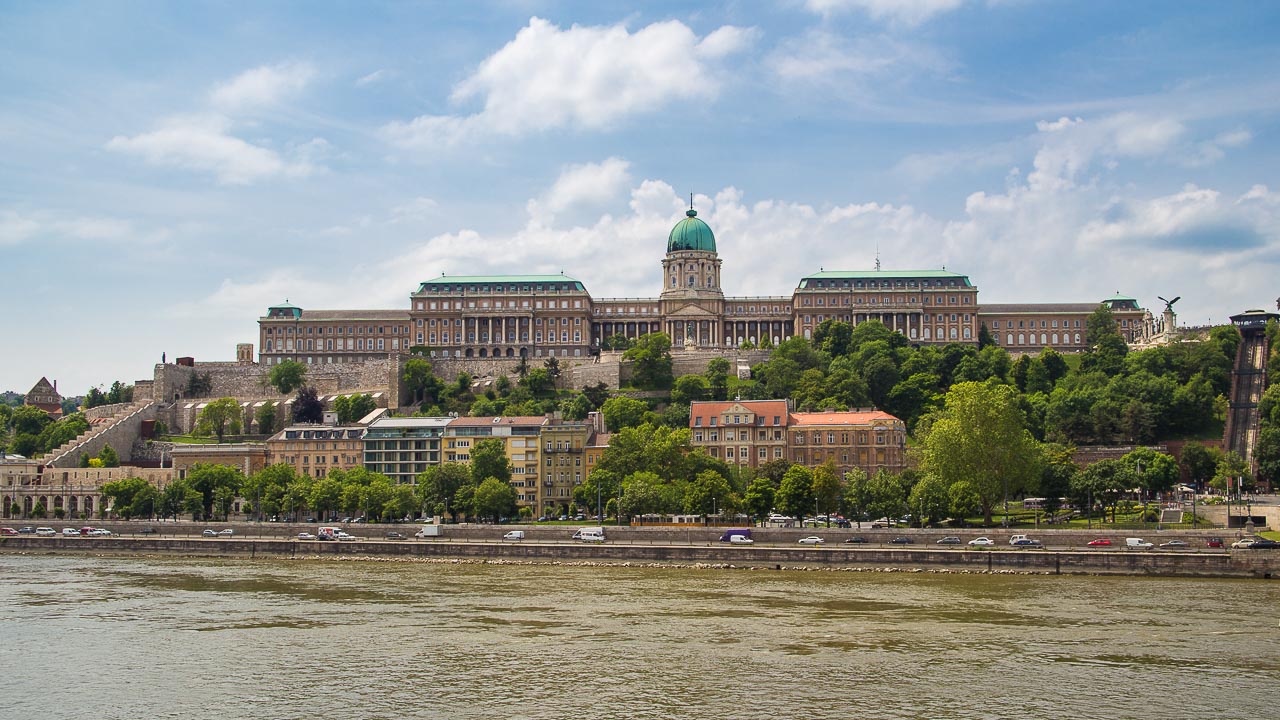 Buda Castle Royal Palace from Chain Bridge