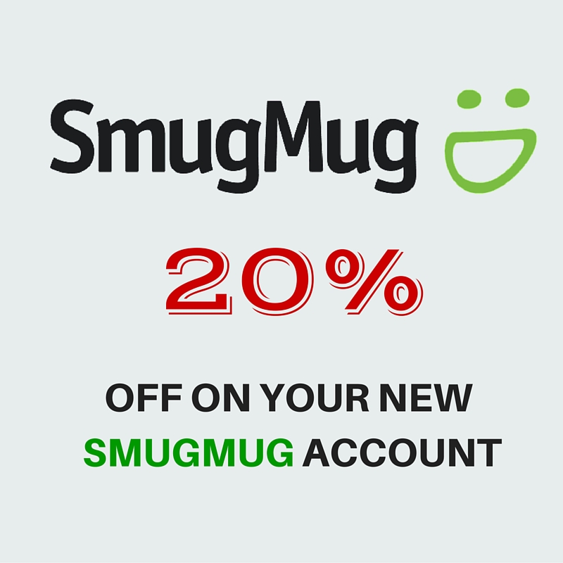 20% coupon on Smugmug.com