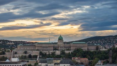 Buda Castle from the top of St Stephen Basilica