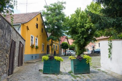 cobblestone street of Szentendre