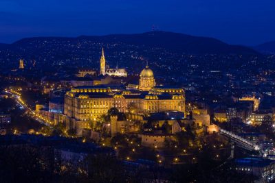 Buda Castle from Citadel in the Blue Hour