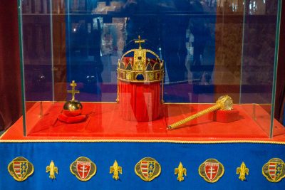Visegrad Castle copy of hungarian holy crown