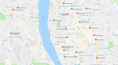 budapest money exchangers google maps