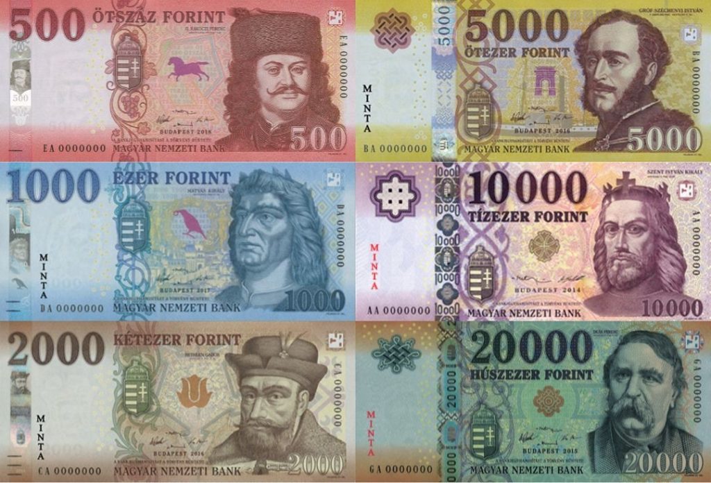 Hungarian Forint HUF Banknotes Front Montage 1024x696 