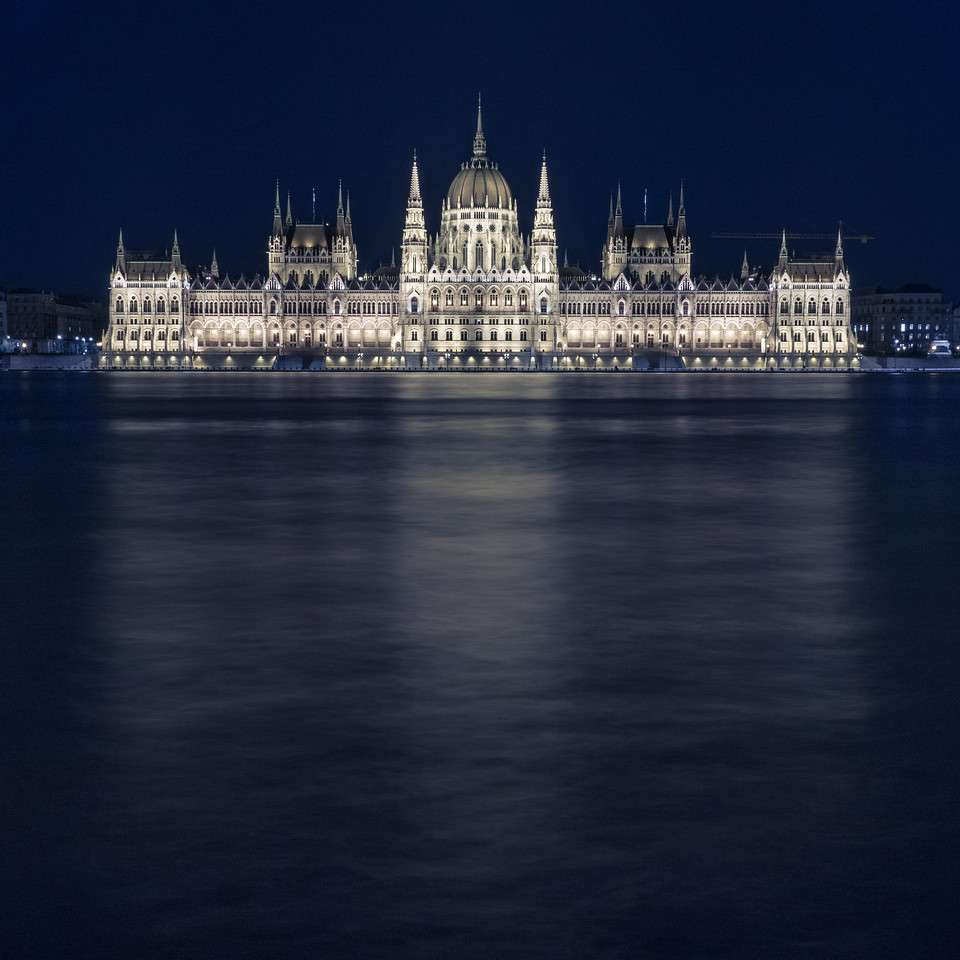 Danube very high on Parliament Budapest